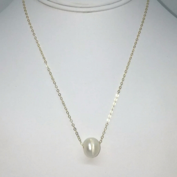 JoannaK Jewelry - 14k Floating Freshwater Pearl Choker Necklace